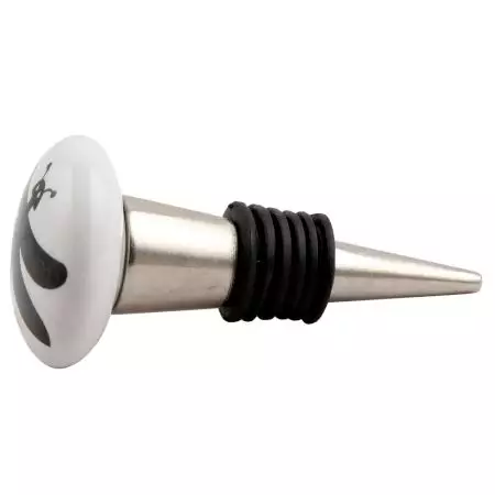 Black Butterfly Flat Ceramic Wine Stopper